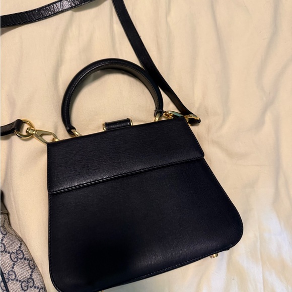 Fendi Denim Tote with Brown Leather Straps and Gold Logo Charm - Picture 15 of 16